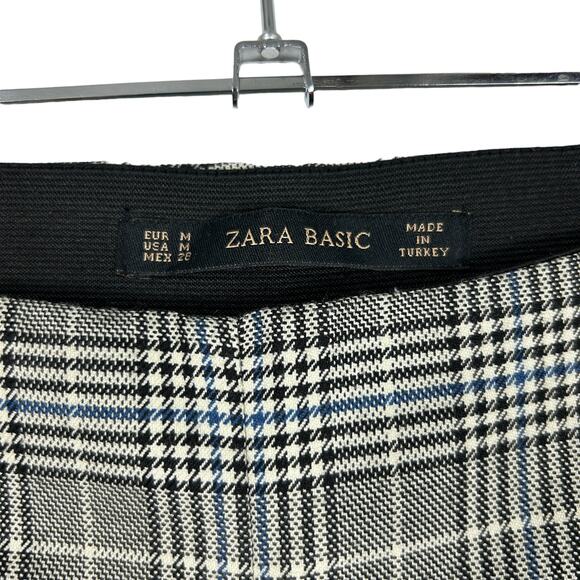 Zara Basic Plaid Pants Size Medium - Picture 3 of 6